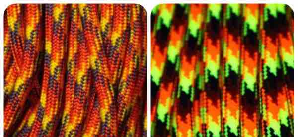 (image for) SunburstBlacklightParacord - Click Image to Close